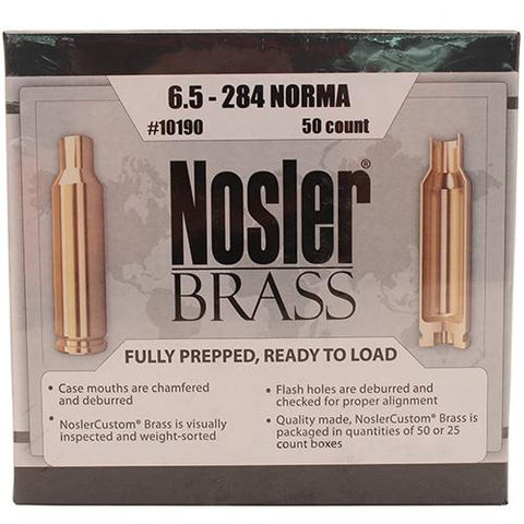 Custom Reloading Brass - 6.5mm-284 Norma, Per 50