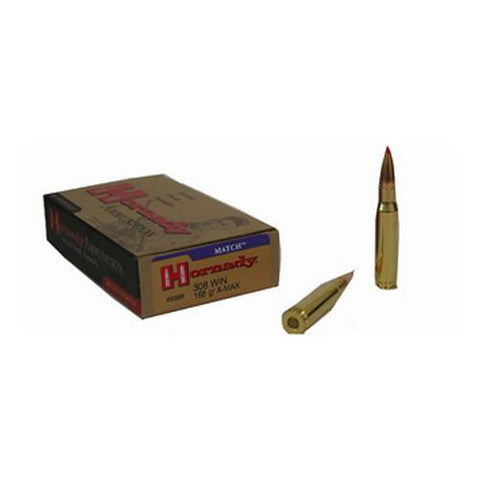 308 Winchester - 308 Win, 168 Gr, A-Max Match, (Per 20)