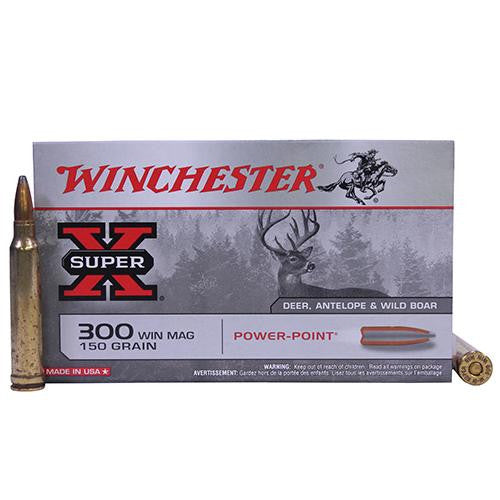 300 Winchester Magnum - Super-X, 150 Grains, Power-Point, Per 20