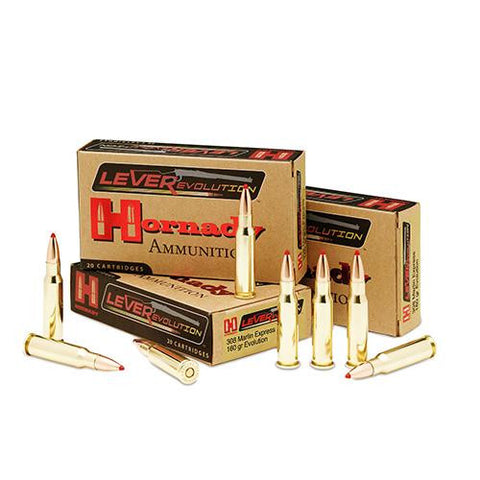 308 Marlin Express Ammunition by Hornady - 160gr Leverevolution -20