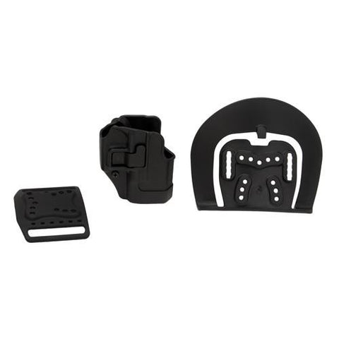 Serpa CQC, Belt & Paddle Holster, Plain Matte Black Finish - Glock 26-27-33, Right Hand