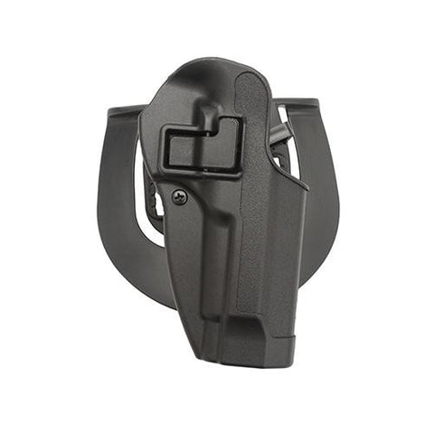 Serpa CQC, Belt & Paddle Holster, Plain Matte Black Finish - Beretta 92-96, Right Hand