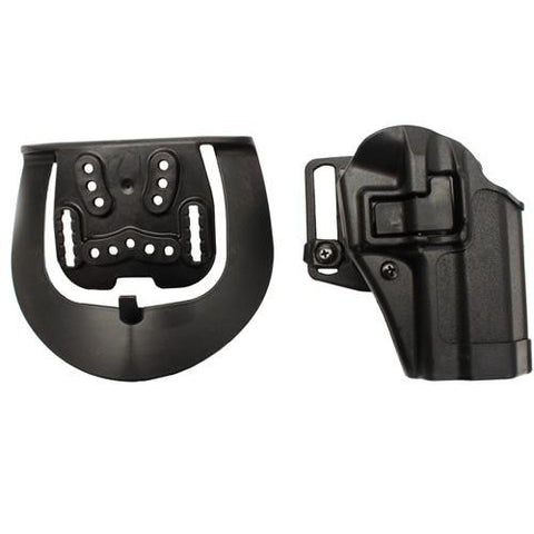 Serpa CQC, Belt & Paddle Holster, Plain Matte Black Finish - Sig 220-226, Right Hand, Matte Black