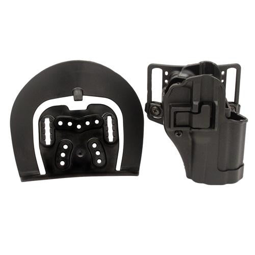 Serpa CQC, Belt & Paddle Holster, Plain Matte Black Finish - Springfield XD Compact, Right Hand