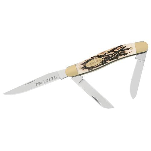 Jigged Bone Knives - 3 Blade Stockman