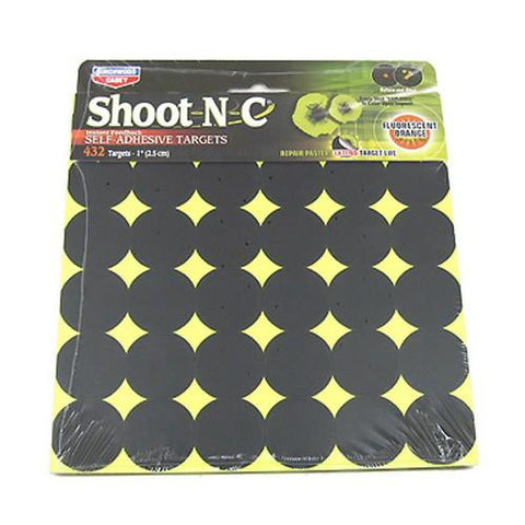 Shoot-N-C Targets: Bull's-Eye - 1" Round Target (Per12)