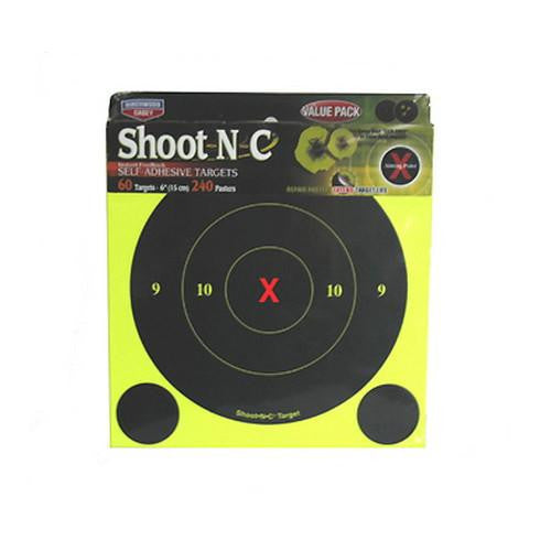 Shoot-N-C Targets: Bull's-Eye - 6" X-Bull, Per 60