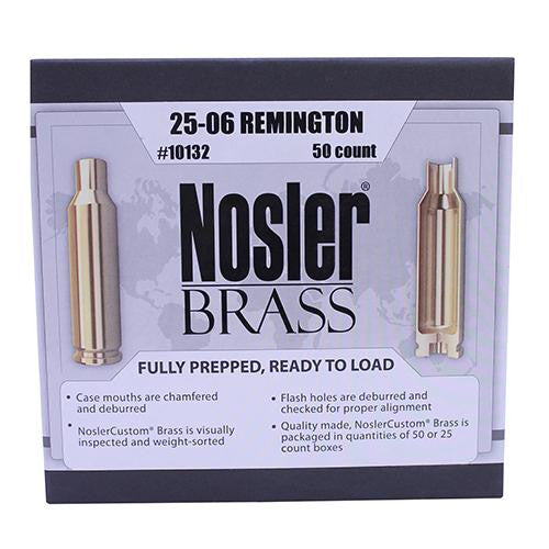 Custom Reloading Brass - 25-06 Remington, Per 50