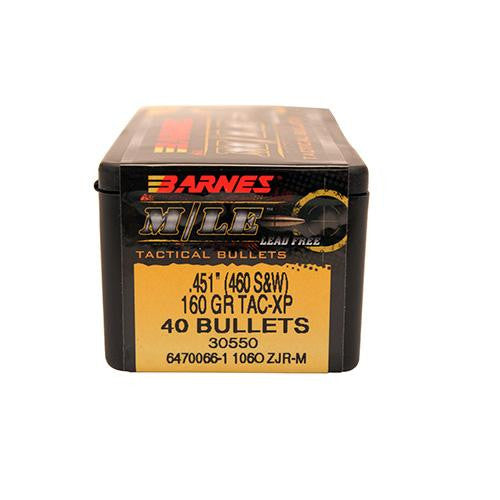 45 GAP TAC-XP Bullets, 160 Grains, Hollow Point Lead-Free, Per 40