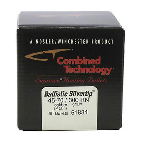 45-70 Government Ballistic Silvertip Hunting Bullets, 300gr, Round Nose Per 50