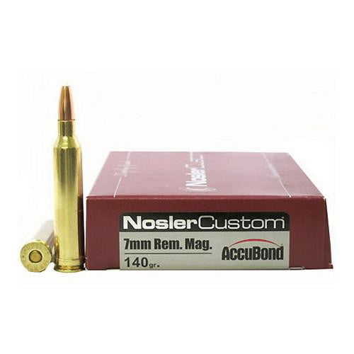 7mm Remington Magnum Tropgy Grade Ammunition, 140gr, AccuBond Spitzer, Per 20