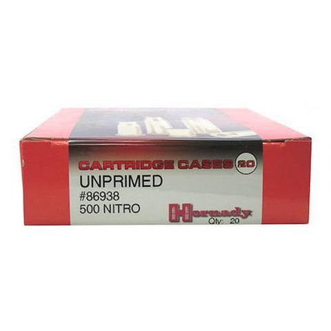 Unprimed Brass - 500 Nitro (Per 20)