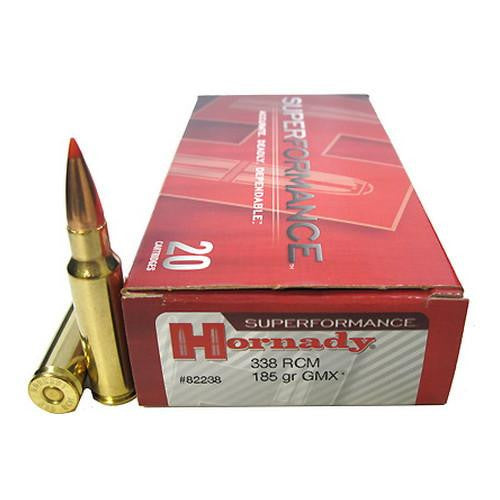 338 RCM - Superformance, 185gr GMX (20 Per Box)