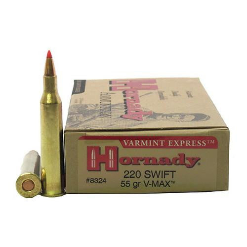 220 Swift Varmint Express, 55gr V-Max, 20 Per Box