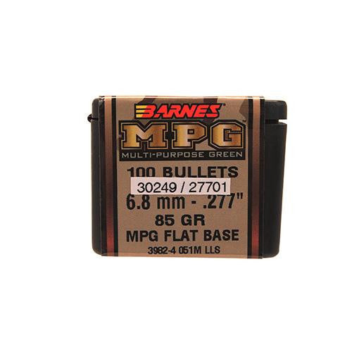 6.8mm Remington SPC Caliber Bullets - Multi-Purpose Green (MPG), 85 Grains, Hollow Point Flat Base Lead-Free, Per 100