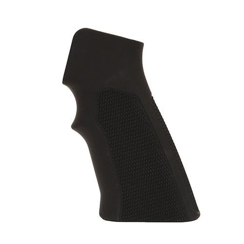 AR15 Aluminum Grips - Checkered, Matte Black, Anodized