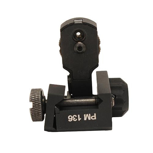 AR15-M16 Flip Up Rear Single Plane Dual Aperture Sight