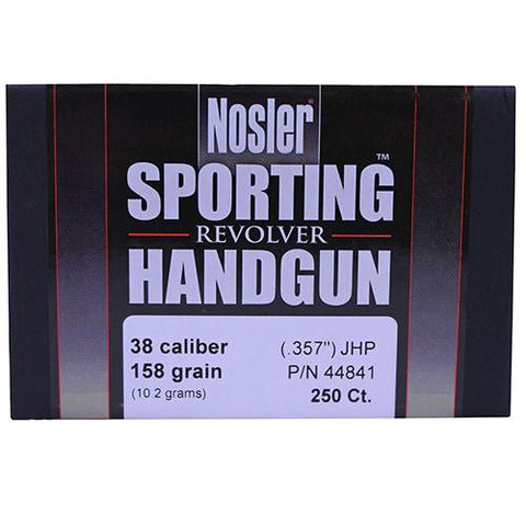 380 Caliber Sporting Handgun Bullets, 158 Grains, Jacketed Hollow Point, Per 250