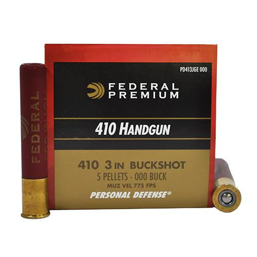 410 Gauge - Premium Personal Defense, 3", 000 Buckshot, 5 Pellets, Per 20