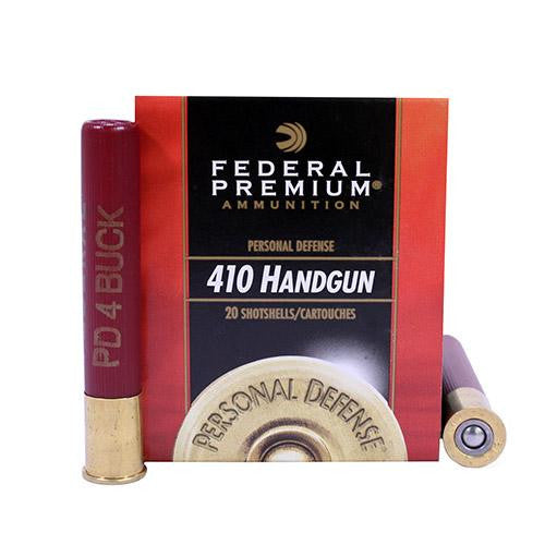 410 Gauge - Premium Personal Defense, 3", #4 Buckshot, 9 Pellets, Per 20