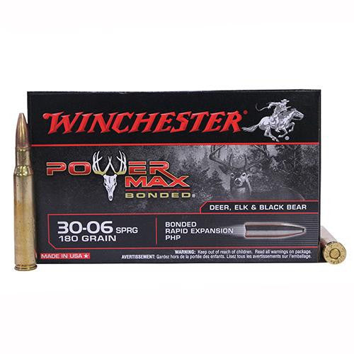 30-06 Springfield - Power Max Bonded, 180 Grains, Protected Hollow Point, Per 20