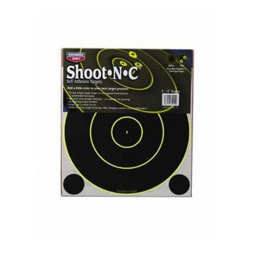 Shoot-N-C Targets: Bull's-Eye - SRC-5 12" Round 200 Yard (12 Pack)