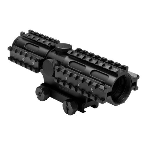 Tactical 3-Rail Sighting System - 4x32 Compact-P4 Sniper, Blue