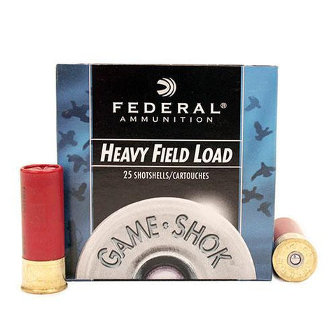 12 Gauge - Game-Shok Heavy Field, 2 3-4", 1 1-4 oz, #6 Lead Shot, Per 25