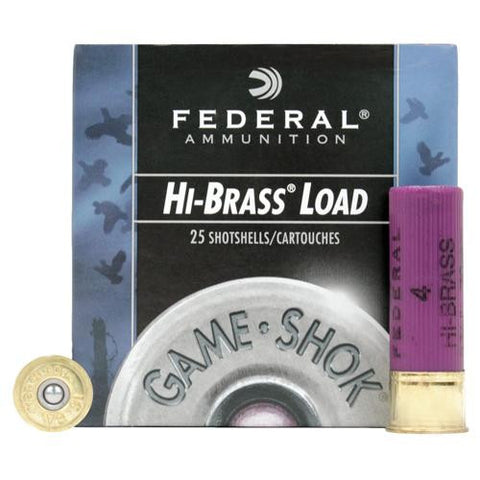 16 Gauge - Game-Shok High Brass, 2 3-4", 1 1-8 oz, #4 Lead Shot, Per 25