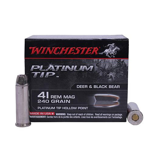 41 Remington Magnum - Supreme, 240 Grains, Platinum Tip Hollow Point, Per 20