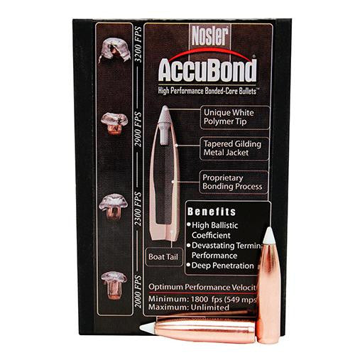 270 Caliber Bullets - AccuBond, 140 Grains, Ballistic Tip Spitzer Boat Tail, Per 50