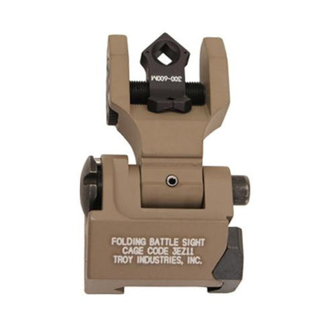 DOA Rear Sight - Flat Dark Earth, Folding, Tritium