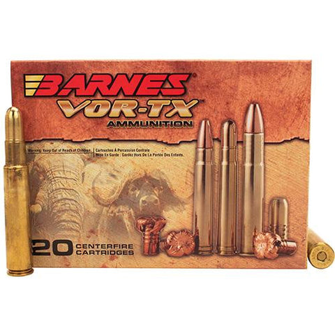 416 Rigby Ammunition - VOR-TX Safari, 400 Grains, Banded Solid Round Nose, Per 20