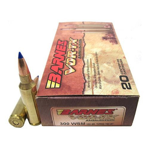 300 Winchester Short Magnum (WSM) Ammunition - VOR-TX, 150 Grains, Tipped Triple-Shock X Bullet Boat Tail Lead-Free, Per 20