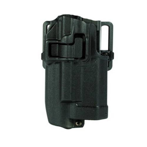 Serpa CF, Belt & Paddle Holster, Plain Matte Black Finish - Right Hand, Glock 17 + Xiphos