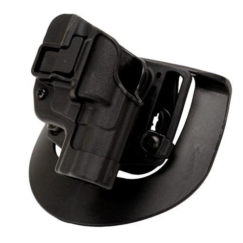 Serpa CQC, Belt & Paddle Holster, Plain Matte Black Finish - Taurus 85 2", Right Hand