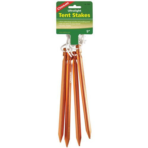 Ultralight Aluminum Tent Stakes, 4 Pack