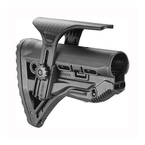 AR15 Stock w-Shock Absorber - Black, w-Cheek Rest