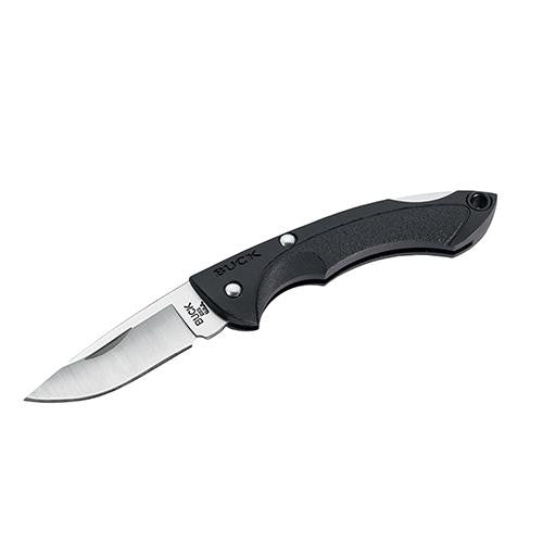 Nano Bantam - 1 7-8" Plain Satin Blade, Black Handle, Boxed