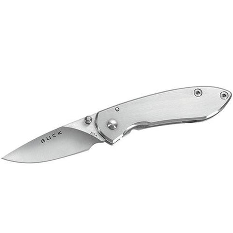 Colleague - 2" Plain Satin Blade, Drop Point, Stainless Steel Handle, Boxed