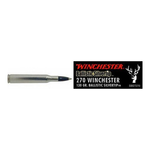 270 Winchester - Supreme, 130 Grains, Ballistic Silvertip, Per 20