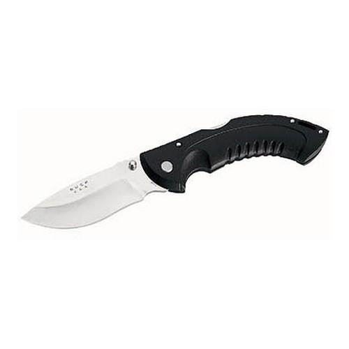 Omni Hunter - Folding, 12PT 4" Blade, Drop Point, Black Handle, Boxed