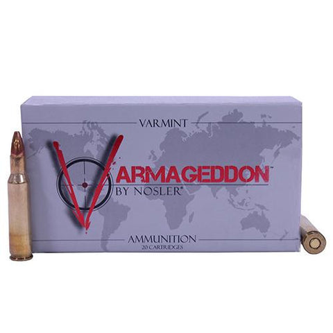 223 Remington Ammunition - Varmageddon40 Grains, Hollow Point Flat Base, Per 20