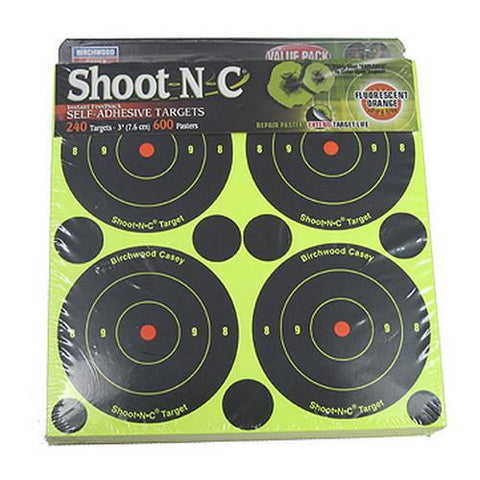 Shoot-N-C Targets: Bull's-Eye - 3", Per 240