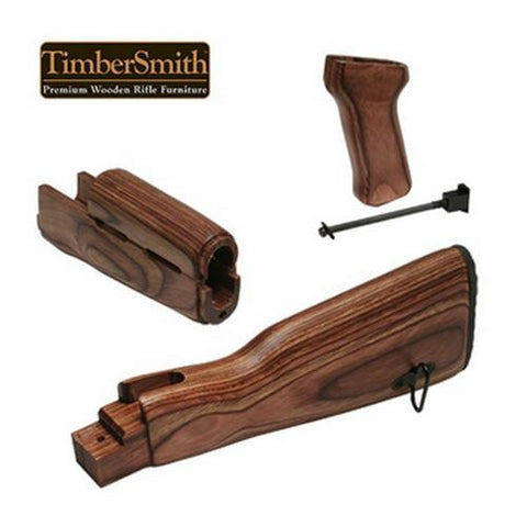 Timber Smith AK47 Romainian Stock Set Brown Laminate