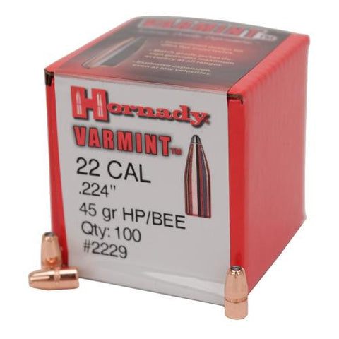 22 Caliber Bullets - (.224) 45 Gr HP-Bee (Per 100)