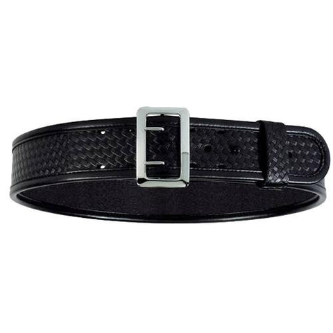 7960 Elite Sam Brown Belt Nickel Buckle, Basket Black, 32"