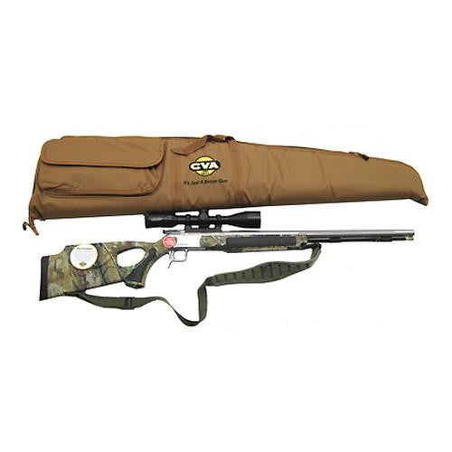 Accura V2 .50 Caliber Muzzleloader - Thumbhole Stock Stainless Steel-Realtree APG HD Camo, Includes 3-10x44mm Scope