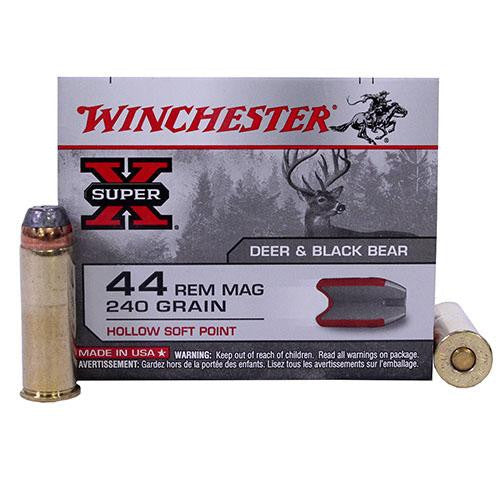 44 Remington Magnum - Super-X, 240 Grains, Hollow Soft Point, Per 20