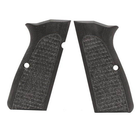 Browning Hi Power Grips - Pirahna G-10 Solid Black